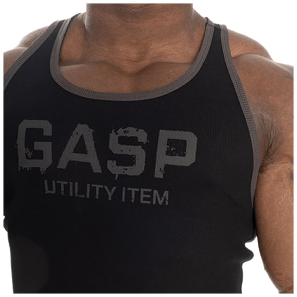 GaspRibbedTBackBlkFrntClose